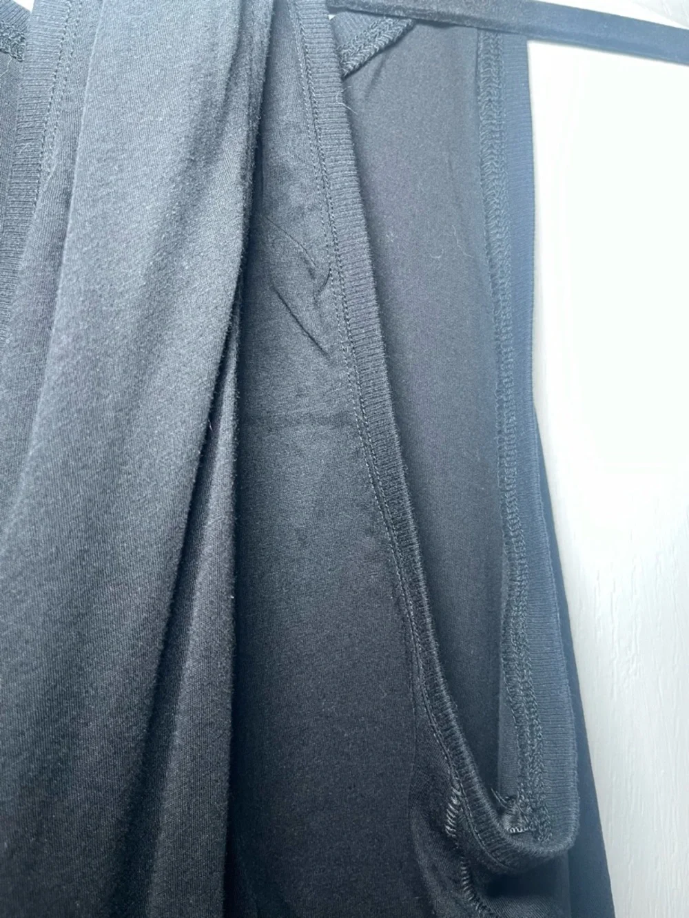 By Anthropologie Black Draped Knot Racerback Tank Top Sleeveless Size Small - Picture 9 of 14